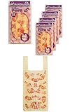 コア 手さげ袋 ラッコ 125枚 (25枚×5冊) 約4-6L 幅30cm×縦40cm 厚さ0.015mm 動物柄 レジ袋 小分け袋 ゴミ袋 おむつ入れ K-841S