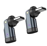 【2個セット】USB-C 充電アダプター 240W 90度・180度 角度調整可能 Type-C to Type-C 変換 スマホ・タブレット・ノートPCに対応