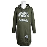 授乳服 マタニティ パーカーワンピース スウェット 授乳口付 長袖 チュニック カーキ-M7804 M