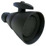 LASCO-Simpatico 82315OB Brass Shower Head, Medium Chatham Style with 2-1/2-Inch Face, Dark Oil Rubbe