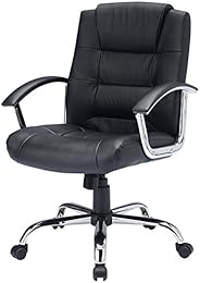 SANWA SUPPLY オフィスチェア レザーチェア 固定肘