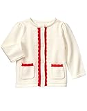 Gymboree Baby Girls' White Cardigan Sweater Jet Ivory 18-24 [並行輸入品]