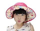 (リアルスタイル)Real Style キッズ 子供 ハット つば広 赤ちゃん キャップ サファリハット 折りたたみ 帽子 サンバイザー フィッシャーマンハット 女の子 男の子 紫外線 UVカット 日