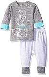 Rene Rofe Baby Boys ' Little Bear 2 Piece Tシャツとパンツセット カラー: グレイ