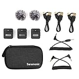 Saramonic サラモニック 2.4G超小型ワイヤレスマイクシステム(送信機×2台、受信機×1台） ブラック Blink100-B2