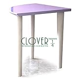 テーブル テーブル おしゃれ ホワイトテーブル コーナーテーブル ミニテーブル ガーデニング台 コレクションテーブル (パープル) 国産品