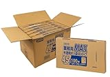 ジャパックス(JAPACK'S) 業務用 MAX BOXタイプ ポリ袋 収納しやすい 半透明 45L 100枚入 横65cm×縦80cm 厚み0.020mm 半透明 SB-43 6個セット