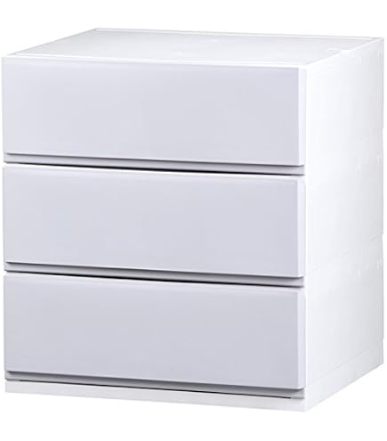 Amazon｜ほこりが入りにくい チェスト 3段 nodus ワイド ブラウン (KH 
