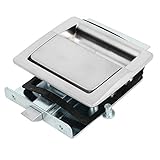 uxcell スラムラッチロック ロックロッカー プルタイプ 亜鉛合金製 シルバートーン 135mmx111mmx34mm