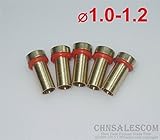 CHNsalescom 5 PCS MIG MAG溶接トーチヨーロッパ1.0-1.2ワイヤーフィードパイプジョイントコネクタ