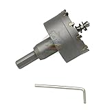 100mm 超硬 ステンレス ホールソー 電動 ドリル 等 対応 木工 塩ビ プラスティック 鉄 アルミ ステンレス 発砲 スチロール 等 用 穴あけ 龜旅