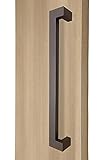 45 °オフセット/モダン& Contemporary/商用/住宅用/長方形/正方形/push-pull stainless-steelドアハンドル – ブロンズPowdered仕上げ 32 (Len