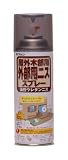 和信ペイント 外部用ウレタンニススプレー 高耐久・日焼け防止剤使用 半つやクリヤー 420ml
