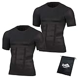 [DREAMPARTY] 【理学療法士推奨】加圧シャツ 加圧インナー メンズ レディース インナーシャツ 強圧 【2枚組】 加圧 インナー 男女共用 筋トレ インナーマッスル トレーニング 半袖 (M)dp202