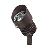 Kichler Lighting 16200BBR30 Landscape Cast Brass 120V/12.5-watt 5-Diode LED 10-Degree Adjustable Spo