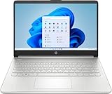 HP 14インチ HD (1366 x 768) ディスプレイノートパソコン、Intel Celeron N4120、1.1GHz、4GBメモリ、128GB eMMC、Windows 11 Home Sモード、1年間のOffice 365付属、ナチュラルシルバー、14-dq0760dx