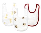 aden by aden + anais (エイデン バイ エイデンアンドアネイ) 【日本正規品】モスリンコットン リトルビブ3枚入り safari friends J701