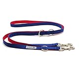 ザ・ブラックラブカンパニー ナイロン マルチリード/ネイビーレッド ナスカン大/犬グッズ専門店 オリジナル 犬用 使い方いろいろ