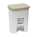 サンコープラスチック ゴミ箱 ペダルペール W-25 ライトベージュ 約26.8L