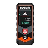 suaoki レーザー距離計 P7 最大測定距離40m タッチスクリーン 角度センサー内蔵 距離 面積 容積 ピタゴラス 連続測定 空間任意二点測定 自動水平 自動垂直 加算 減算 IP54防水規格 