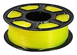 Dejeen 1.75mm [透明イエロー] PLA 3Dプリンターフィラメント、1 KGスプール、寸法精度+/- 0.03 mm、3D印刷フィラメント,Transparent-Yellow