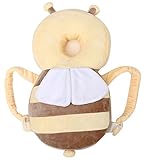Plus Nao(プラスナオ) 赤ちゃん用 パッド付 リュック ベビー ヘッドガード リュックタイプ 頭部保護パッド 頭ガード 転ぶ 頭 ハチ セーフテ ミツバチ -