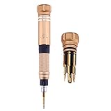 6-in-1のドライバーセット携帯電話の修理ドライバーセットキット解体セット用iphoneサムスンpcカメラ時計-金