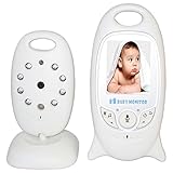 HBLIFE ベビーモニター ベビーカメラ ワイヤレス コンパクト 無線 遠隔監視カメラ 双方向音声LED/子守唄ナイトビジョン 防災 防犯り ボイスセンサー搭載 介護 赤ちゃん 出産祝い 見守りカメ