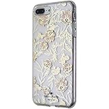 Kate Spade ハイブリッドケース iPhone 8 Plus / 7 Plus用 - クリア/ピンクブロッサム/宝石