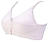 ローズマダム【rosemadame】 綿100％ マタニティ ハーフトップ【ハートドット柄】 ストラップオープン フロントオープン (4L, ピンク)