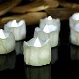 Hongxin 12pcs /セットクリスマスロマンチック電子Tears Drop Candle LED Tealightライトパーティー 36 x 35 mm Hongxin