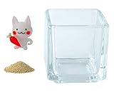 花市場直送便 ミニチュアガラス ウサギにんじん & カラーサンド ゴールド & 植え込み用グラス ニューブロックS