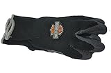Harley-Davidson Hand Protection Rubber Dipped Knit Black Gloves Size Small [並行輸入品]