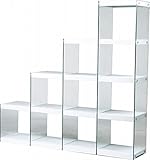 収納 ラック シェルフ ♪東谷家具 ステアラック 4D HAB-703WH ＜W164×D35×H158cm＞ 【AZUMAYA】 インテリア家具 ファミリー 一人暮らし シンプル おしゃれ