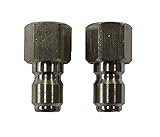Shark Pressure Washers 89222210 Stainless Female Nipple, 3/8-Inch, 2-Pack [並行輸入品]