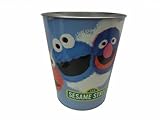Metal Characterized Trash Can for Kids Rooms (Sesame Street) [並行輸入品]