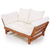 ソファ ソファーベッド 北欧ソファ 2人掛け ミルフィーユマットレス 天然木フレーム チェリー×キャンバス