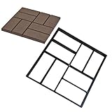 (ステキ　ライフ）Suteki Life 舗装金型 型枠 ガーデン西洋風 庭レンガ 床 セメント 遊歩道 手作り 石畳 舗装 庭づくり モールド 型