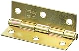 Stanley Hardware CD295 3" Cabinet Hinge in Satin Brass Tone [並行輸入品]