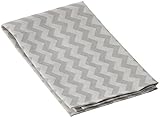 SheetWorld Crib / Toddler Percale Baby Pillow Case - Grey Chevron Zigzag - Made In USA by sheetworld