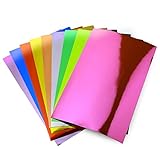 約A4サイズ 20cm×30cm-1枚 08-鏡面ミラーシルバー(銀色) 屋内用 鏡面ミラーシート メッキシート ステッカーシート カッティング用シート カッティングシール カッティングステッカー 粘着シート