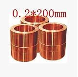 0.2*200mm 0.5meter High quality copper strip, sheet skin red copper,Purple copper foil,Copper plate