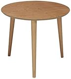 弁天インテリア 高質感 木製円形カフェテーブル ラウンドテーブル ナチュラル