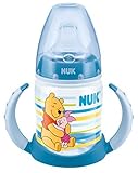 NUK First Choice Winnie the Pooh Learner Bottle Silicone Spout (150 ml, 6-18 Months, Blue) by NUK