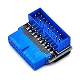 Asukohu USB 3.2 マザーボード フロントパネルコネクタ 高速 19ピン 20ピン ソケットアダプター 1個 USB フロントパネルアダプター