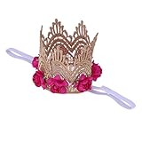 Domybest　ベビー ヘアバンド クラウン　王冠　キッズ 子供 カチューシャ 髪飾り ヘアアクセサリー 女の子 新生児 赤ちゃん 出産祝い 誕生日 記念撮影 内祝い お宮参り100日記念 こどもの