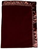Dee Givens & Co-Raindrops 1407 Neutral Chocolate Fleece Crib Blanket - Chocolate Brown - 36 in. x 52