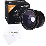 K&F Concept® 58MM 0.35X 魚眼レンズ 一眼レフ デジカメ フィッシュアイ...