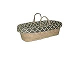 Baby Doll Bedding Lattice Minky Moses Basket Grey/Yellow [並行輸入品]