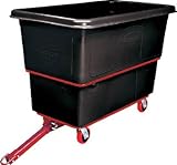 [T-8194208]ラバーメイド　キューブトラック　牽引式　８００Ｌ　ブラック 47274107